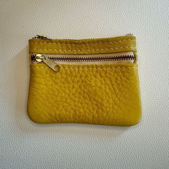 Portland Leather Double Zip Pouch POMELO FAST SHIP PLG Unicorn Wallet Coin Purse - Picture 1 of 3